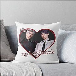 Love Deepspace - Sylus and Rafayel Otome Game I Love My Boyfriend Sylus Rafayel Throw Pillow