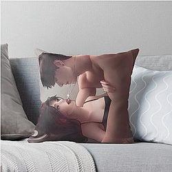 Caleb and Deep Space Throw Pillow