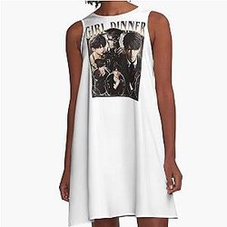 Love And Deepspace Vintage 90s Gamer Fan Art A Line Dress