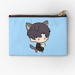 Love and Zayne Sipping Kitty Zipper Pouch