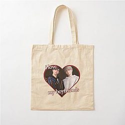 Love & Deepspace - Caleb and Xavier - Otome Game - LADS - I Love My Boyfriend - Caleb Xavier - Love & Deepspace Cotton Tote Bag