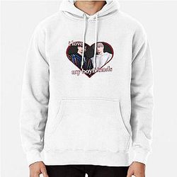 Love and Deepspace - Caleb and Xavier - Otome Game LADS Caleb Xavier - I Love My Boyfriend - Love and Deepspace Pullover Hoodie