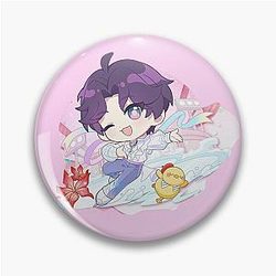 Love and Rafayel Ice Skater Pin