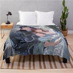 Love and Space - Beautiful Couple Throw Blanket