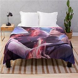 Love and Space - Cute Couple Throw Blanket