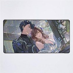 Love and Space - Beautiful Couple Desk Mat
