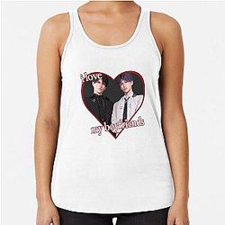 Love and Deepspace I Love My Boyfriend Zayne Rafayel Racerback Tank Top