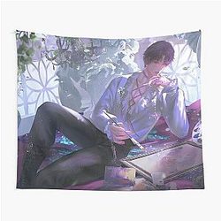 Love and Deep Space - Beautiful Cover Tapestry