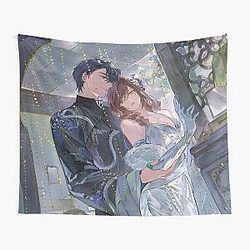 Love and Space - Beautiful Couple Tapestry