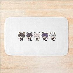 Love and Cat Boys Bath Mat