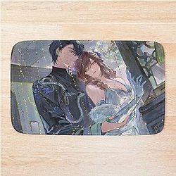 Love and Space - Beautiful Couple Bath Mat