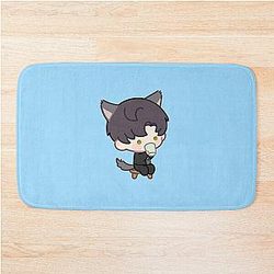 Love and Deep Space Sipping Kitty Bath Mat