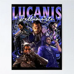 Vintage 90s Lucan Della Morte Poster