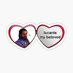 Lucanis Dellamorte My Dragon Age Meme Sticker