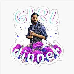 Girl Dinner Lucanis Dellamorte Sticker