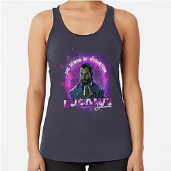 Lucanis Dellamorte 90s Style Bootleg Racerback Tank Top