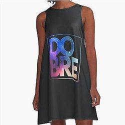 Galaxy Logo Dobre Brothers A-Line Dress