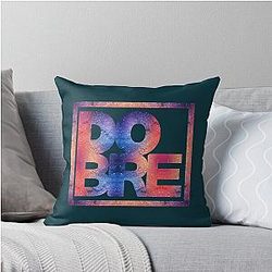 Dude Brothers Logo Throw Pillow