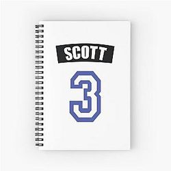 One Tree Hill Lucas Scott Jersey Spiral Notebook