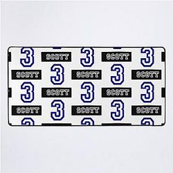 Lucas Scott Jersey Number Desk Mat