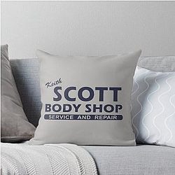 Keith Scott Body Shop Hoodie One Tree Hill Throw Pillow