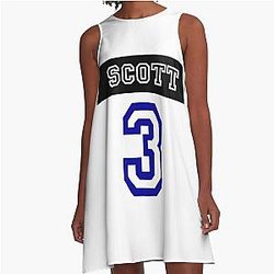 Lucas Scott Jersey A-Line Dress