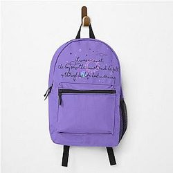 The boy saw the comet. Lucas Scott quote One Tree Hill Backpack