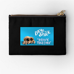 Lucas the Spider is a jumping spider Lucas The Spider Zipper Pouches