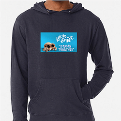 Lucas the Spider is a jumping spider Lucas The Spider Hoodies