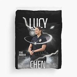Lucy Chen Melissa O'Neil The Rookie Duvet Cover 

Removed the duplicate words as none existed.