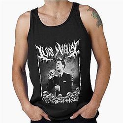 Luis Miguel El Sol de Mexico Metal Dark Lettering Design Tank Top
