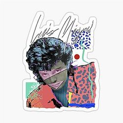 LUIS MIGUEL 80S STYLE Sticker