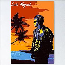 Luis Miguel Beach Poster
