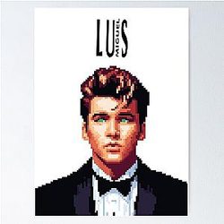 Luis Miguel Pixel Art Poster