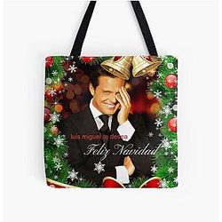 Luis Miguel Feliz Navidad Christmas Card All Over Print Tote Bag