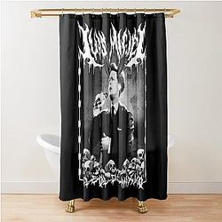 Luis Miguel El Sol de México Metal Dark Design Shower Curtain
