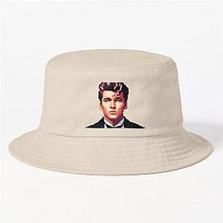 Luis Miguel Portrait Pixel Art Bucket Hat