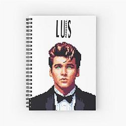 Luis Miguel Portrait Pixel Art Notebook