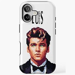 Luis Miguel Portrait Pixel Art iPhone Case