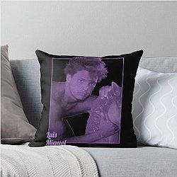 Luis Miguel Purple Throw Pillow