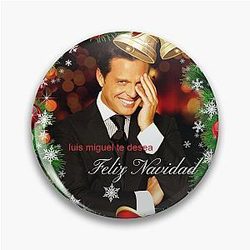 Luis Miguel Christmas Card Pin