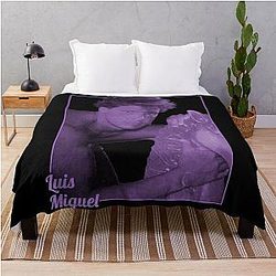 Luis Miguel Purple Throw Blanket