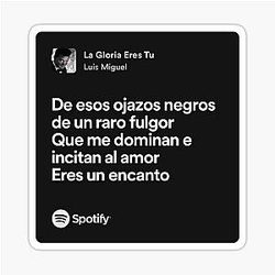 La Gloria Eres Tu Luis Miguel
