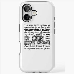Luke Combs Song Title Collage iPhone Tough Case