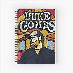 Japanese Luke Combs Spiral Notebook