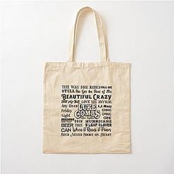 Luke Combs Collage Cotton Tote Bag