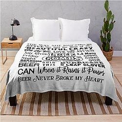 Luke Combs Collage Throw Blanket