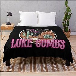 Luke Combs Country Throw Blanket