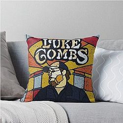 Japanese Luke Combs, Luke Combs Throw Pillow