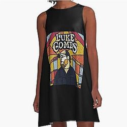 Japanese: Luke Combs, Luke Combs, A-Line Dress